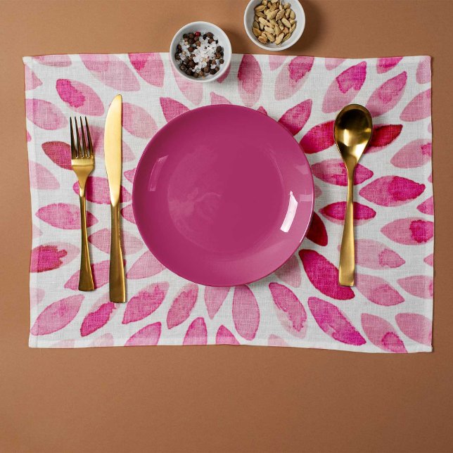 Watercolor brush strokes – pink palette placemat (Creator Uploaded)