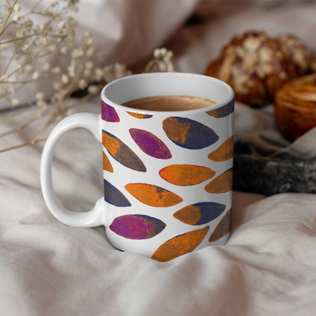 Watercolor brush strokes – rusty effect coffee mug (Creator Uploaded)