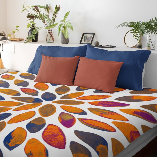 Watercolor brush strokes – rusty effect duvet cover (Creator Uploaded)