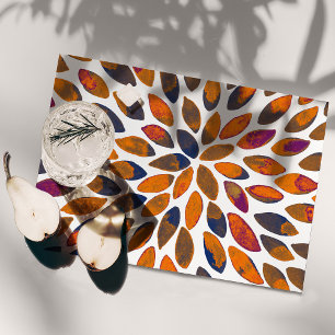 Watercolor brush strokes – rusty effect placemat