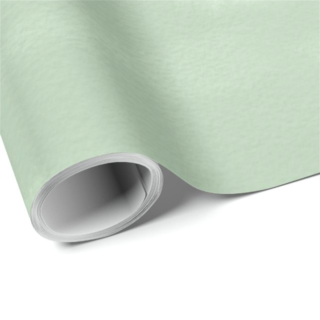 Watercolor Brushed Pastel Sage Wrapping Paper (Roll Corner)