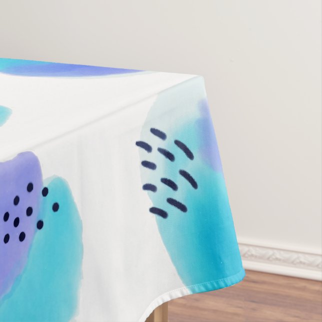 Watercolor Brushstrokes Tablecloth (In Situ)