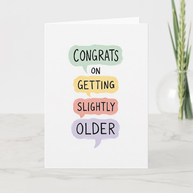 Watercolor Bubble Birthday Card (Front)