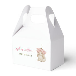 Watercolor Bunny Baby Shower  Favor Boxes