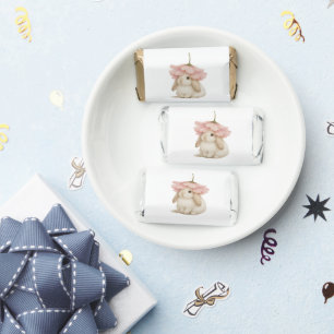 Watercolor Bunny Baby Shower Hershey's Miniatures