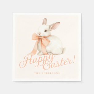 Watercolor Bunny Easter  Napkins