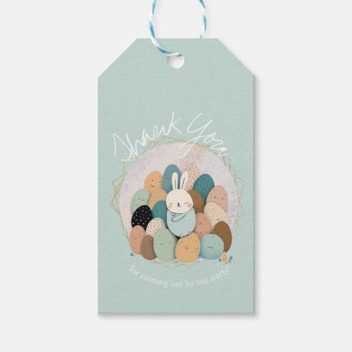 Watercolor Bunny Easter Thank You Baby Shower Boh Gift Tags