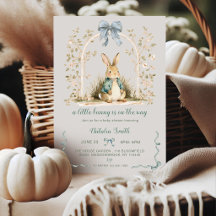 Watercolor Bunny Floral Arch All in One Baby Showe