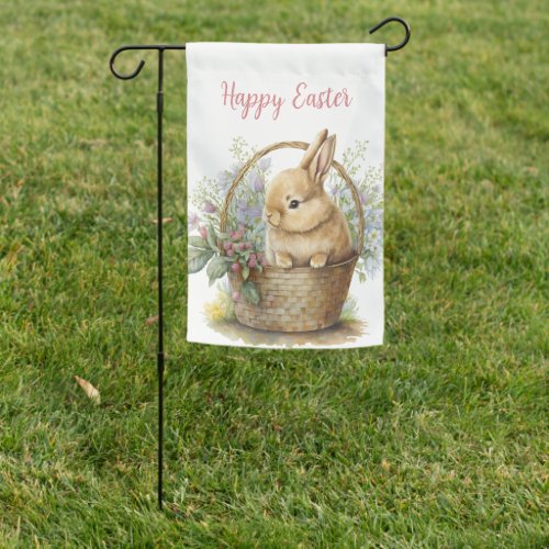 Watercolor Bunny  Garden Flag