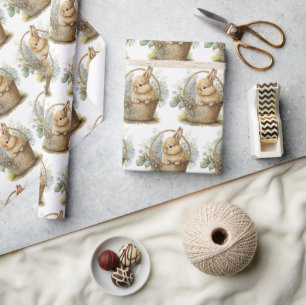 Watercolor Bunny  Wrapping Paper