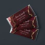 Watercolor Burgundy Marble Geode Love Is Sweet Hershey Bar Favors<br><div class="desc">Elegant Watercolor Burgundy and Gold Marble Agate Geode Chocolate Candy Bar Wedding Favors. Modern Calligraphy Script Love Is Sweet with Bride & Groom Names and Date.</div>