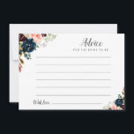 watercolor burgundy, navy & blush floral advice<br><div class="desc">A simple floral design with beautiful burgundy,  blush pink and navy blue watercolor flowers. Feel free to change the colors and text details.</div>
