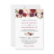 Watercolor Burgundy Red Floral Rustic Boho Wedding