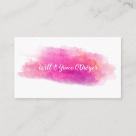 Watercolor Business Card