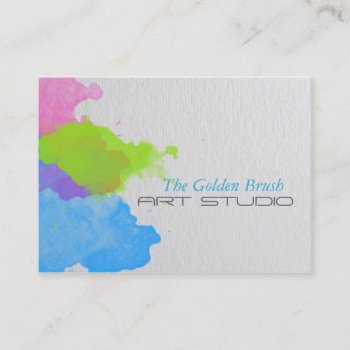 Watercolor Business Card by fancybusiness at Zazzle