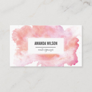 Watercolor Business Card