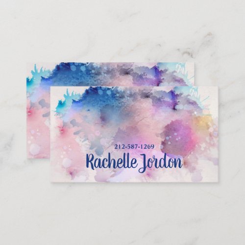 Watercolor Business Card