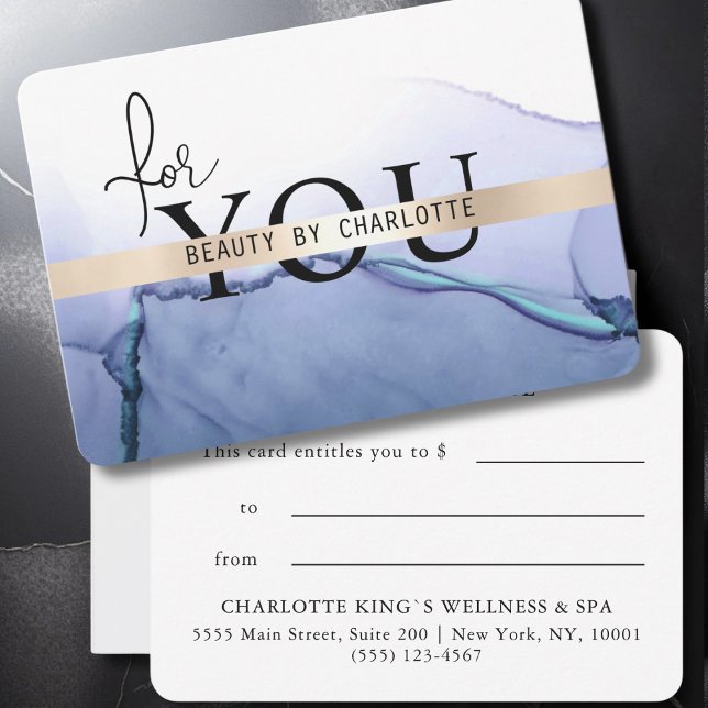 WATERCOLOR|BUSINESS UNIT CERTIFICATE| for you (Elegant Watercolor Business Gift Certificate)