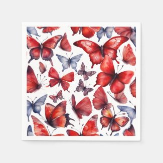 Watercolor butterflies art 