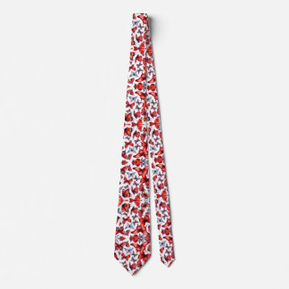 Watercolor butterflies art  neck tie