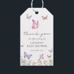 Watercolor Butterflies Baby Shower Favor Gift Tags<br><div class="desc">Introducing the exquisite Watercolor Butterfly Kisses Baby Shower, a celebration of elegance and grace. This enchanting event is adorned with delicate watercolor butterflies, fluttering gracefully across the invitations, decorations, and table settings. The soft pastel hues of lavender, blush, and mint create a serene ambiance, evoking a sense of tranquility and...</div>