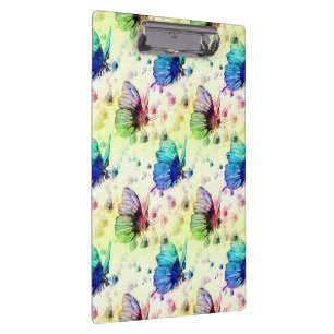 Watercolor Butterflies Clipboard