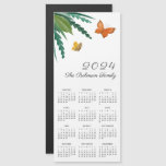 Watercolor Butterflies Foliage Calendar 2024