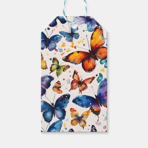 Watercolor Butterflies  Gift Tags