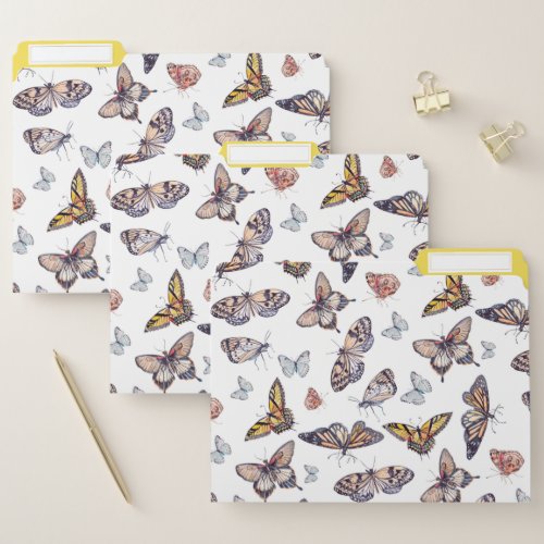 Watercolor Butterflies Insect Butterfly File Folder