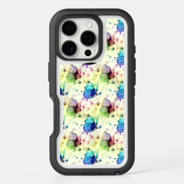 Watercolor Butterflies iPhone Case (Back)