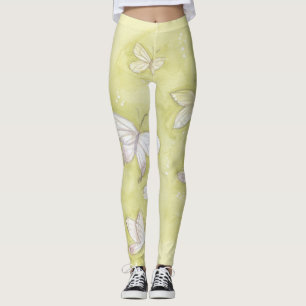 Watercolor butterflies leggings