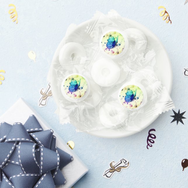 Watercolor Butterflies Mints Life Saver® Mints (Party)