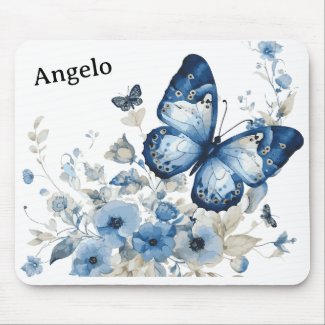 Watercolor Butterflies Mousepad