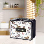 Watercolor Butterflies Personalized Metal Lunch Box at Zazzle
