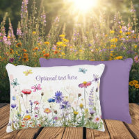 Watercolor Butterflies wildflower text