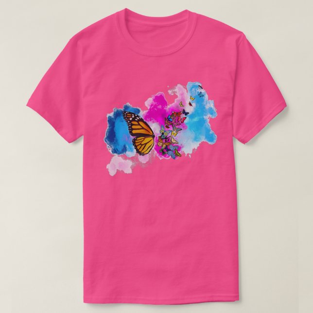 Watercolor Butterfly 2 1 T-Shirt (Design Front)
