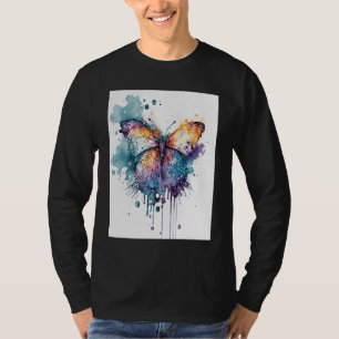 Watercolor Butterfly Beautiful Colorful  1 T-Shirt