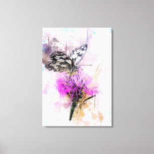 Watercolor Butterfly Canvas Print