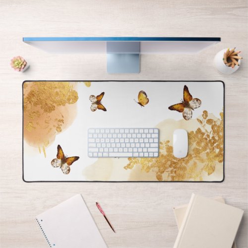 Watercolor Butterfly  Desk Mat