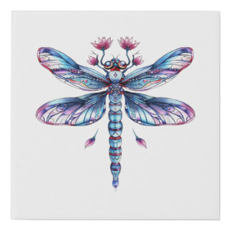 Watercolor Butterfly Faux Canvas Print