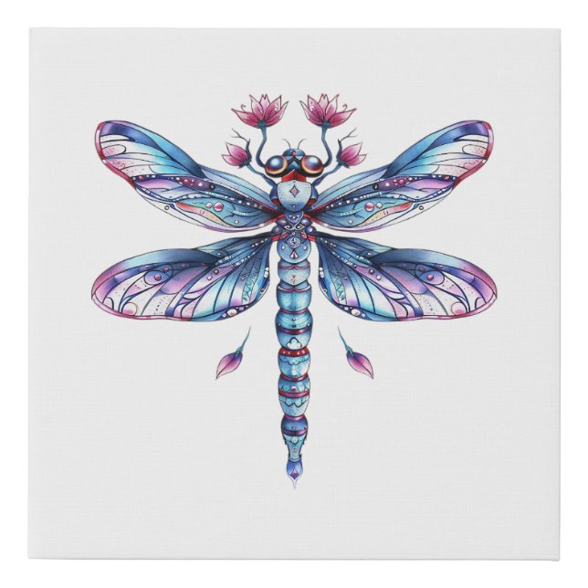 Watercolor Butterfly Faux Canvas Print (Front)