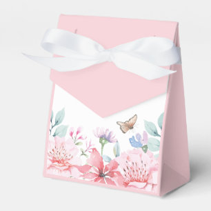 Watercolor Butterfly Favor Box for Baby Shower