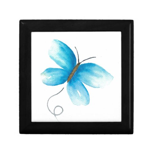 Watercolor butterfly gift box