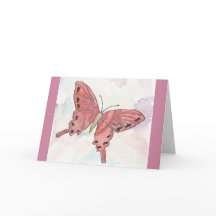 Watercolor Butterfly Greeting Card