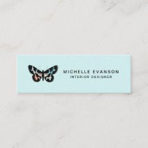 Watercolor Butterfly Logo Mint Green