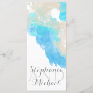 Watercolor Butterfly Ocean Shore  Program Rack