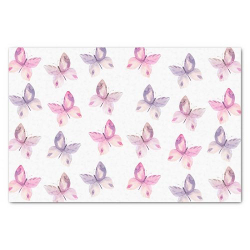 Watercolor Butterfly Pattern Tissue Paper