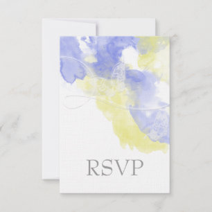 Watercolor Butterfly Periwinkle Lemonade RSVP