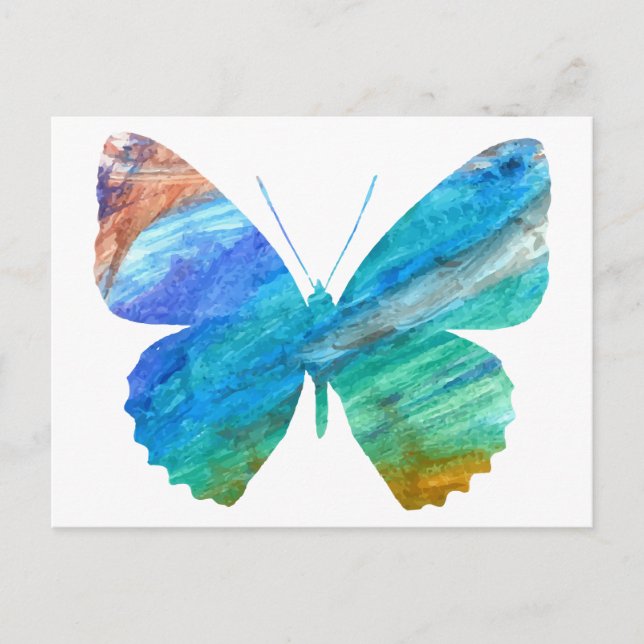 Watercolor Butterfly Postcard (Front)