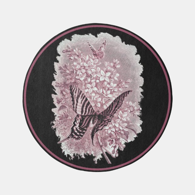 Watercolor Butterfly Rug (Front)